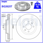 Fren Disk Ayna Ön DELPHI BG2625T