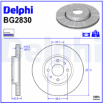Fren Disk Ayna Ön DELPHI BG2830