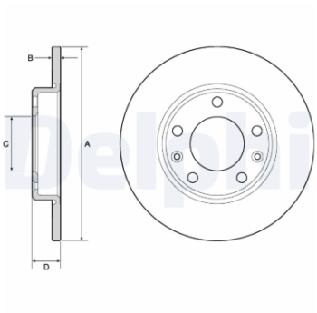 Fren Disk Ayna Arka DELPHI BG4670C